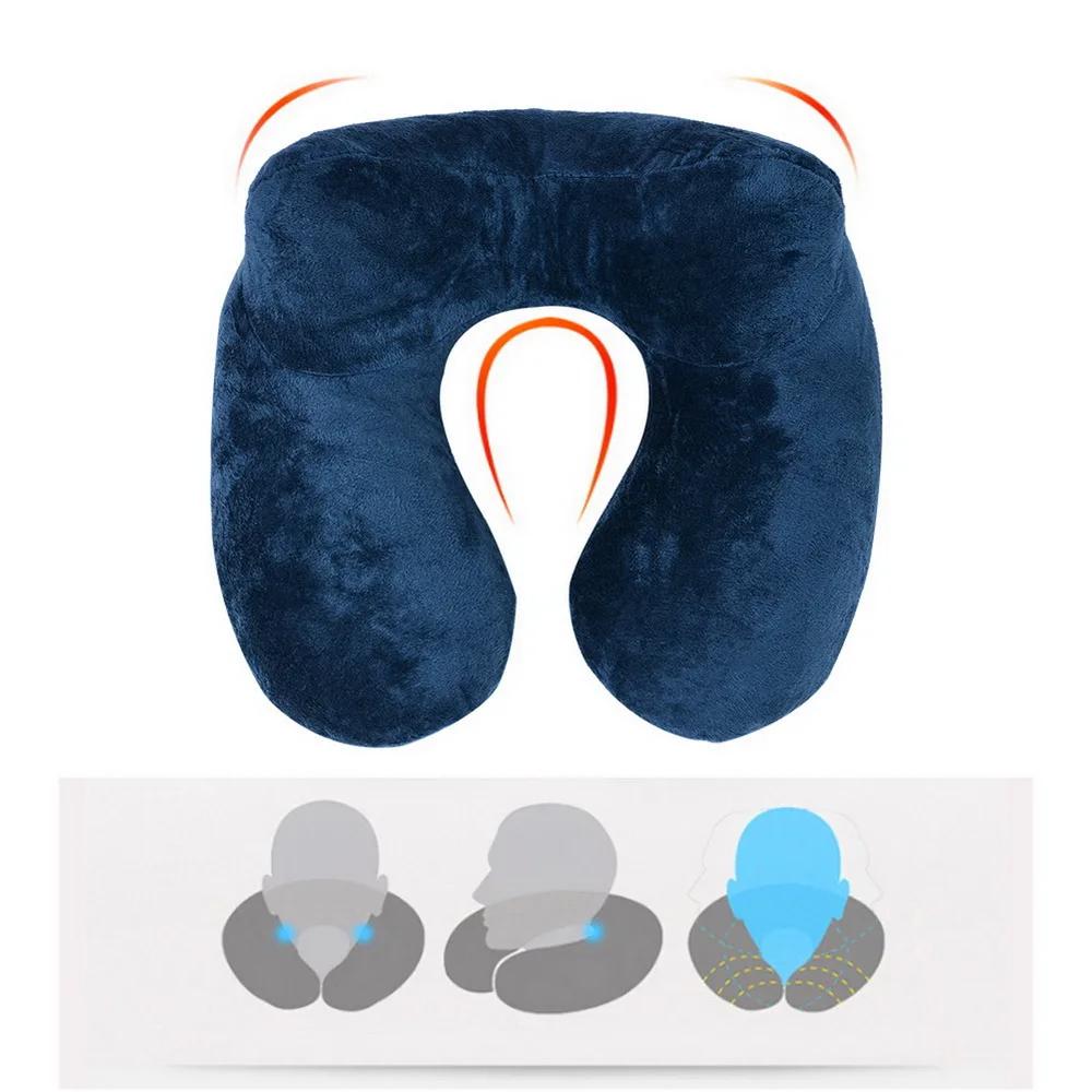 Junejour надувная u образная подушки путешествия подголовник для путешествий с