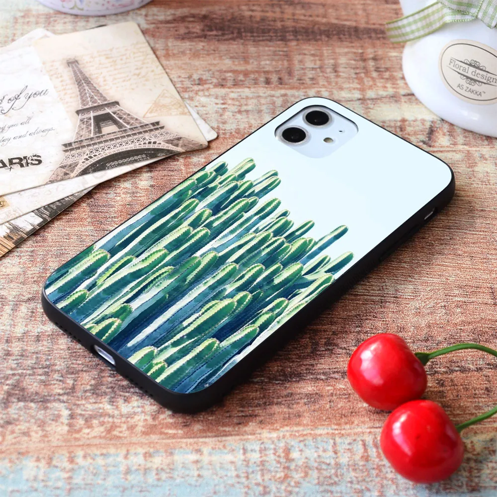 

For iPhone Cactus soft TPU border Apple iPhone Case