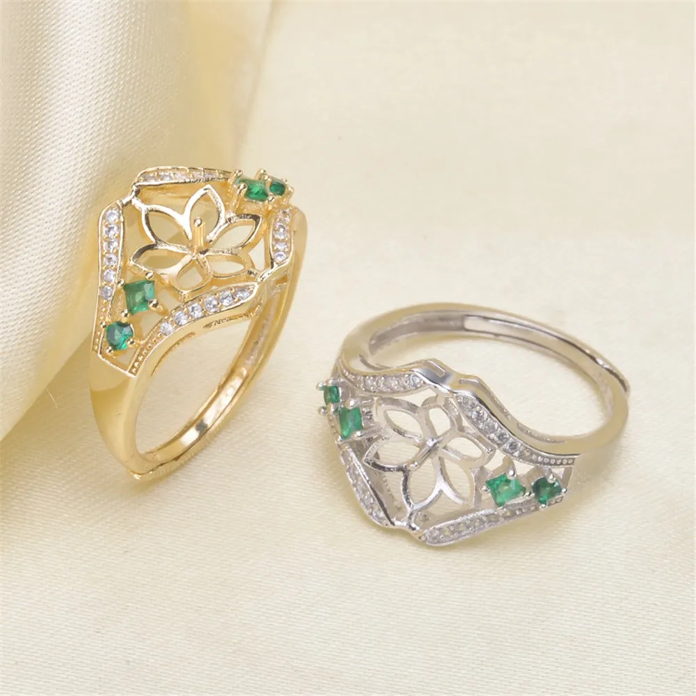 Женское богемное винтажное серебряное кольцо с жемчугом на кончик пальца набор