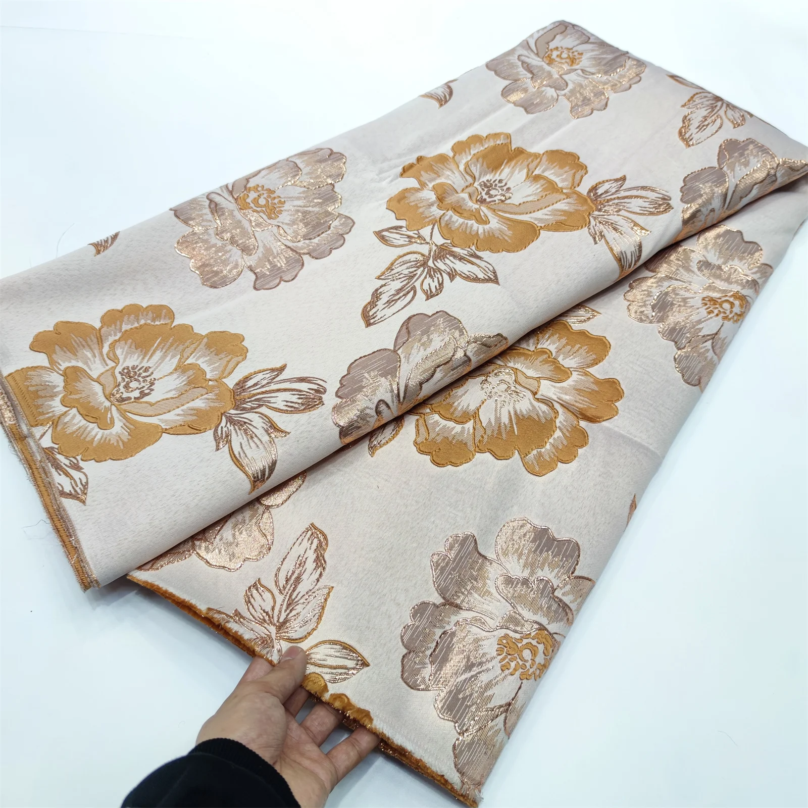 

2022 африканская Высококачественная популярная стильная позолоченная жаккардовая кружевная ткань 3 dвышивка парчовая французская для сваде...