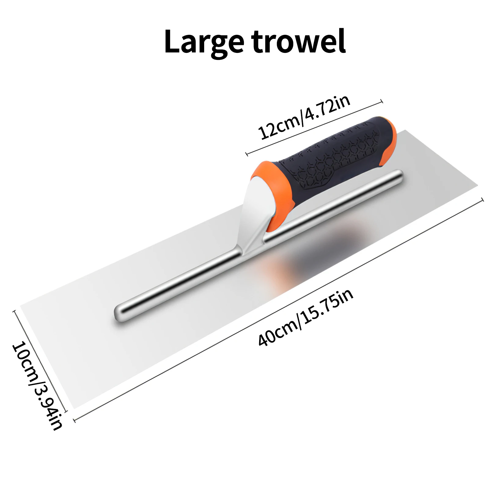 

Industrial Plaster Trowel Square Stainless Plastering Finishing Trowel Tile Flooring Grout Tiling Wall Concrete Scraping Tool