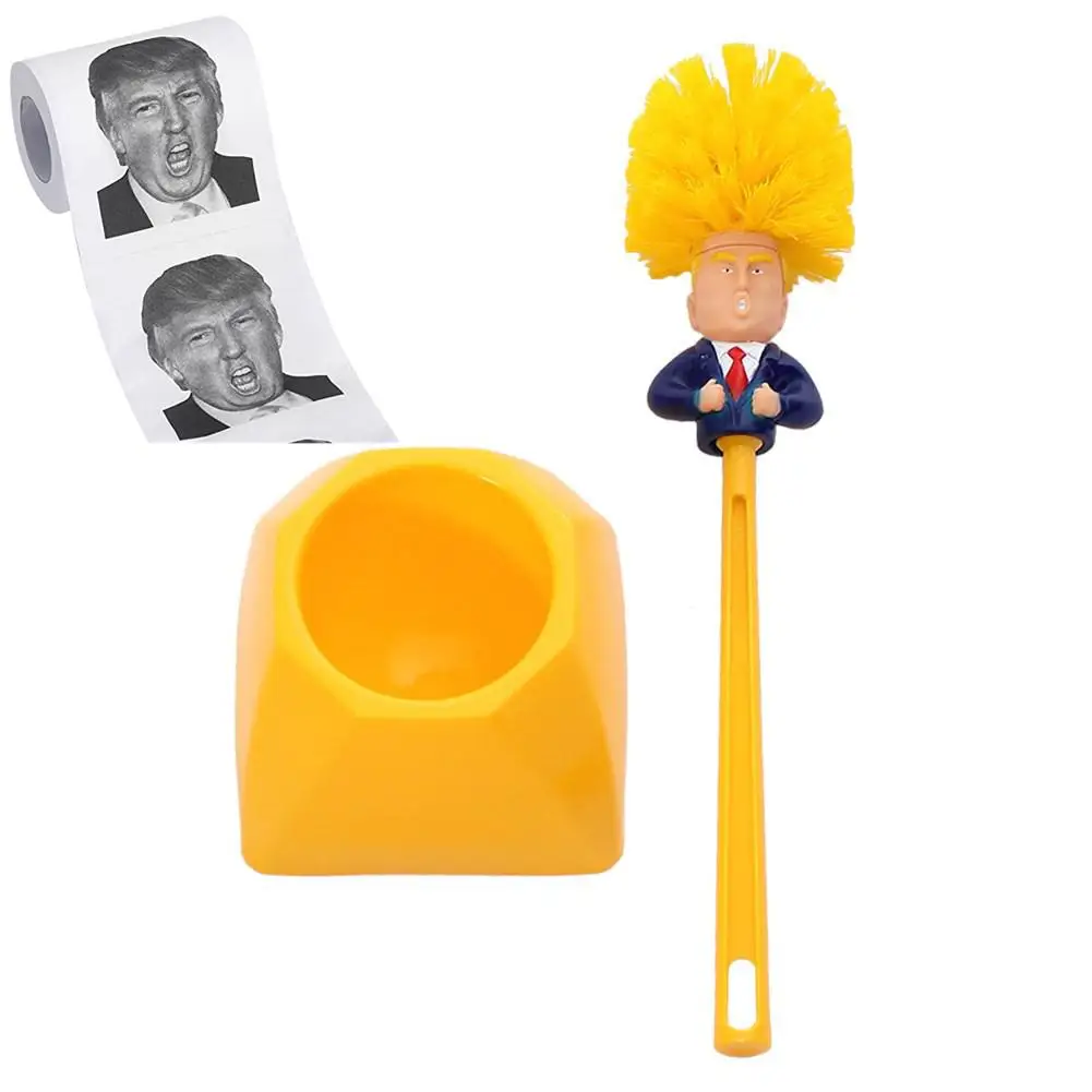 3 шт./компл. Дональд Трамп щетка для чистки туалета с основанием набор полотенец