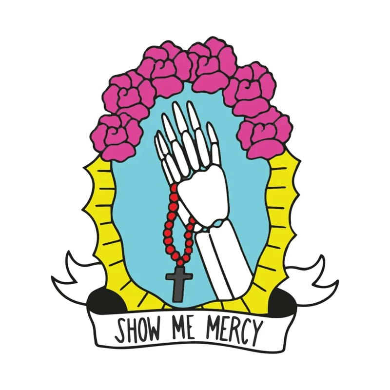 

S50880# 13CM/17CM Personality PVC Decal For SHOW ME MERCY Waterproof Car Sticker on Motorcycle Laptop Decorative