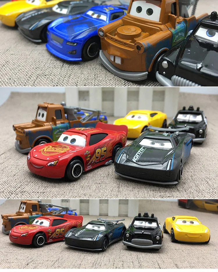 Дисней Pixar тачки 3 фигурка игрушка Джексон шторм Круз матер металлические фигурки из сплава металла Модель автомобиля игрушки Детские Мальчики Рождественский подарок на день рождения