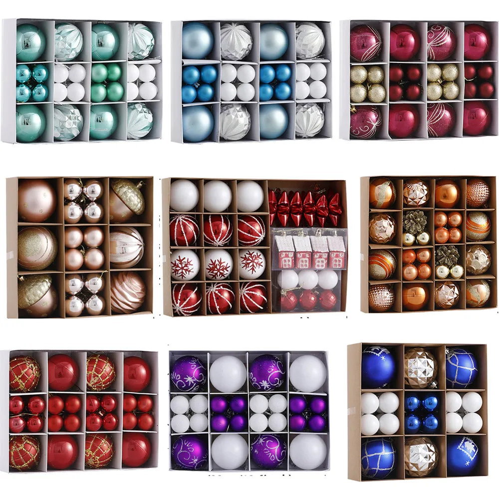 

Рождественские шары 3/6/8 см, украшения для рождественской елки, подвесные шары, подвески в виде звезд на новый год, 2022, рождественские украшен...