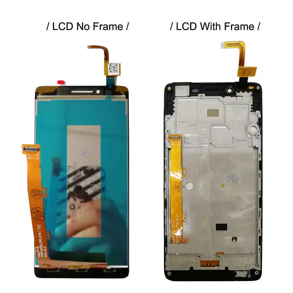 5," ЖК-дисплей с рамкой для lenovo A6010 A 6010 ЖК-дисплей экран в полной комплектации сенсорный датчик дигитайзер сборка Замена A6010 дисплей