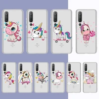 toplbpcs cute rainbow unicorn phone case for redmi note 5 7 8 9 10 a k20 pro max lite for xiaomi 10pro 10t