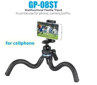 gizomos gp 08st 2 in 1 mini travel outdoor gorillapod portable tripode flexible octopus tripod for phone digital dslrs and gopro