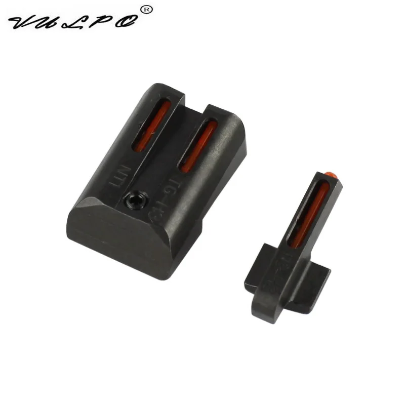 Красно зеленый волоконно оптический передний и задний прицел для пистолета 1911 CUT.