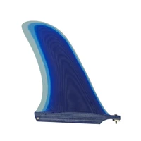 new design longboard fins fiberglass 10 5 inch single fin blue color fin upsurf surfboard fin 10 5 inch