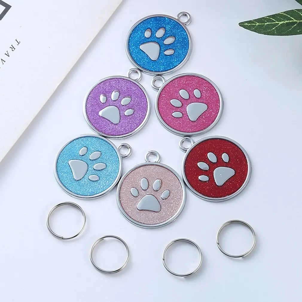 Блестящая визитная карточка в форме следа из нержавеющей стали собачья бирка