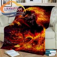 newest fashion animal %ef%bc%88 horse%ef%bc%89 3d print rectangle blanket flannel blanket wearable blanket unique throw blanket for sofa bed