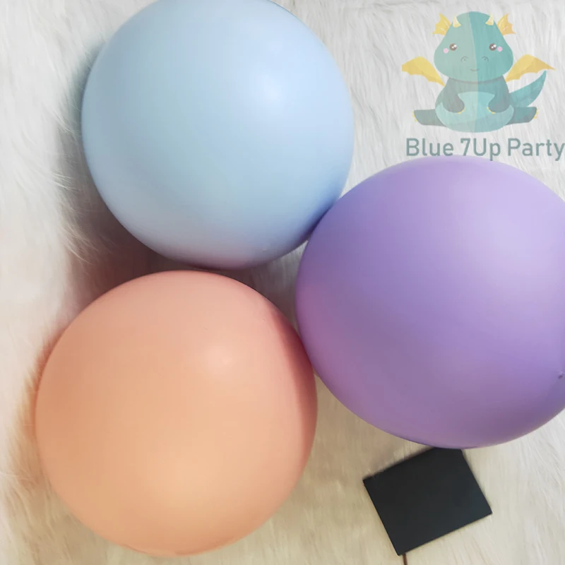 Утолщенный латексный шарик-Макарон 5/10/12/18/36 дюймов с защитой от попадания краев