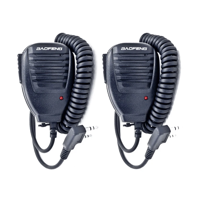 

2PCs BAOFENG Speaker Microphone for UV-5R UV-5RE Plus BF-888S Two Way Radio KD-C1 AP-100 UV-82 Walkie Talkie