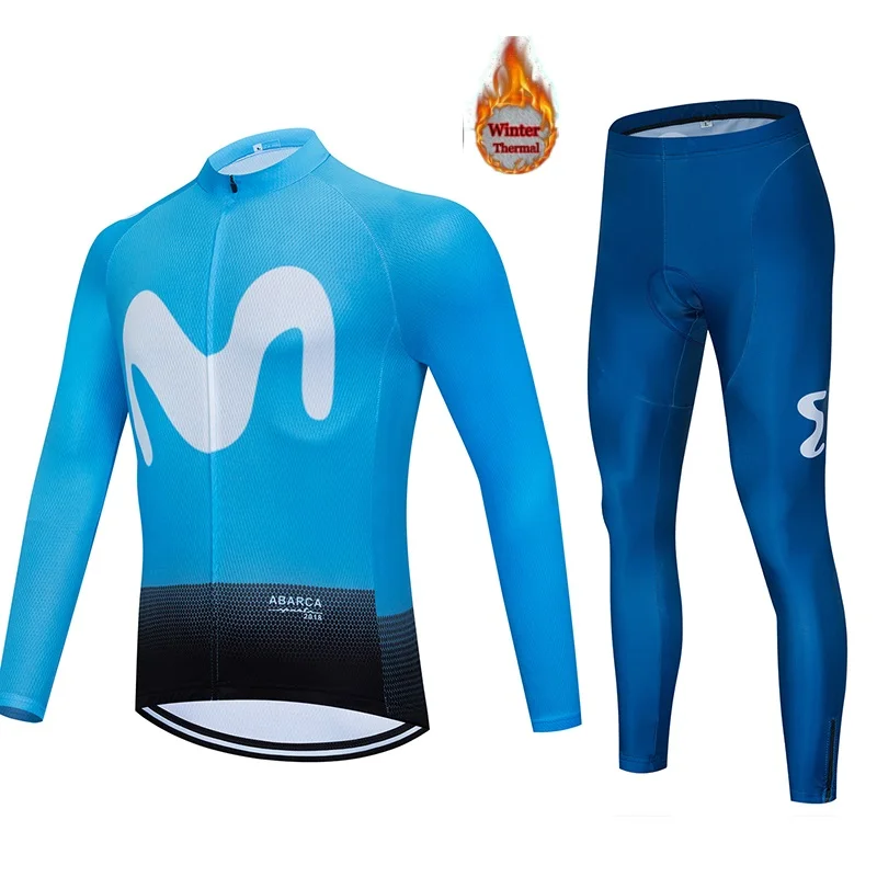 Мужская Джерси для велоспорта зима 2020 флис плюс бархат шерсть теплый костюм
