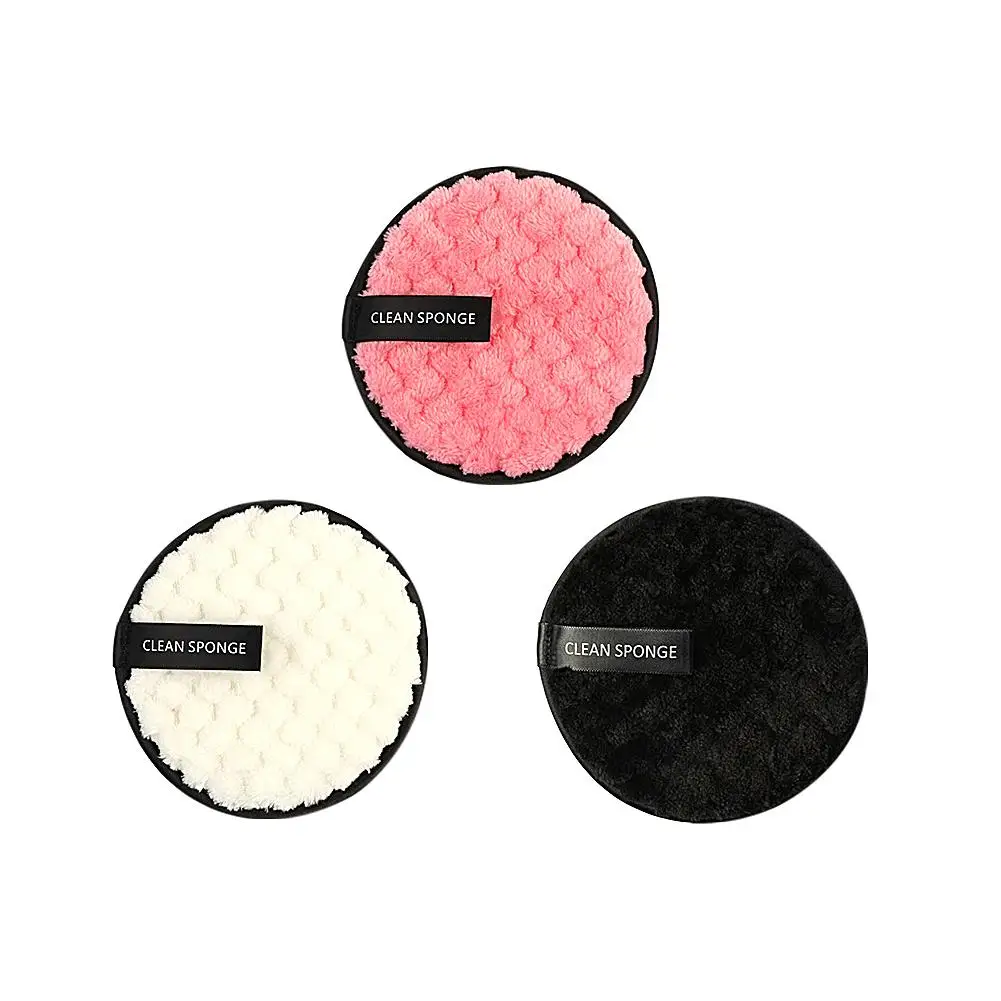 Ленивая чистая вода двухсторонняя моющаяся губка для снятия макияжа легко