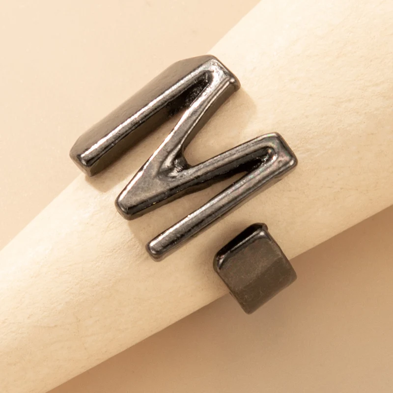 docona Bohemia Letters Open Rings for Women Geometric Metal Alloy Adjustable Finger Ring Female Party Jewelry Kольца 17853 |