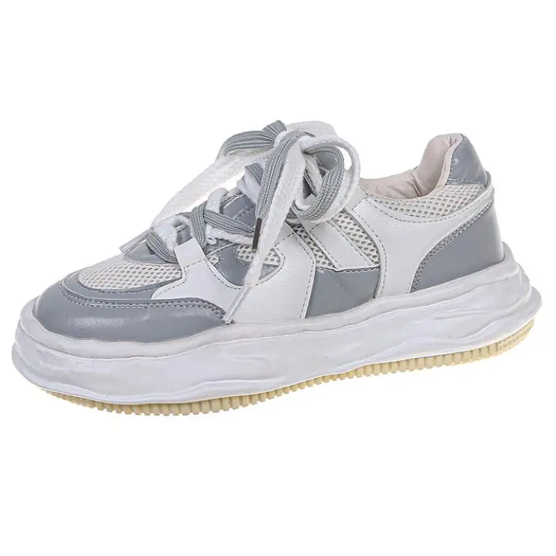 

2021 Vulcanized Shoes Women Sneakers Fashion Breathable Mesh White Sneakers Women Platform Casual Ladies Shoes Chaussure Femme