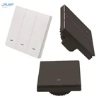 ВеликобританияЕС WI-FI класса люкс Кнопка умный переключатель приложение Дистанционное Управление умный светильник выключатели работает с Alexa прерыватель