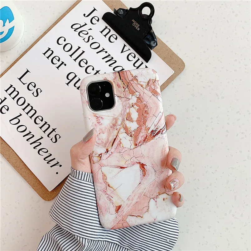 F21 Геометрический мраморный чехол для телефона для iPhone X 7 6 6S 8 Plus S 11 Pro Max чехол XR XS MXA Coque силиконовый чехол - Цвет: F21