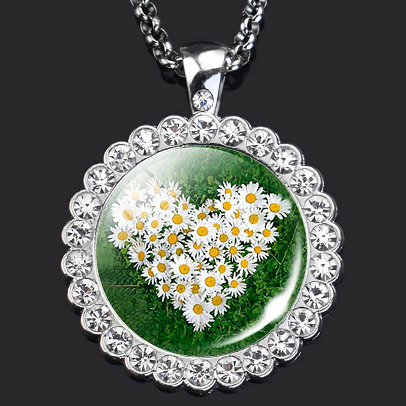 Счастливая бижутерия ко Дню Св Патрика подарок стеклянный кабошон кулон