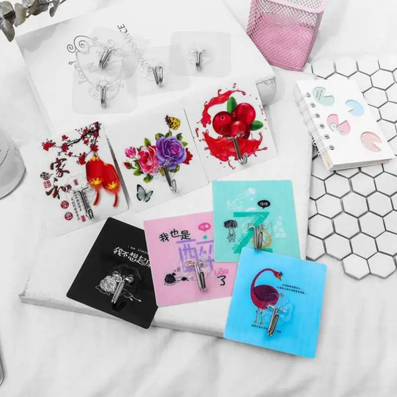 1/10 шт. сильный большой мультфильм Бесшовные присоски Настенные Крючки вешалка