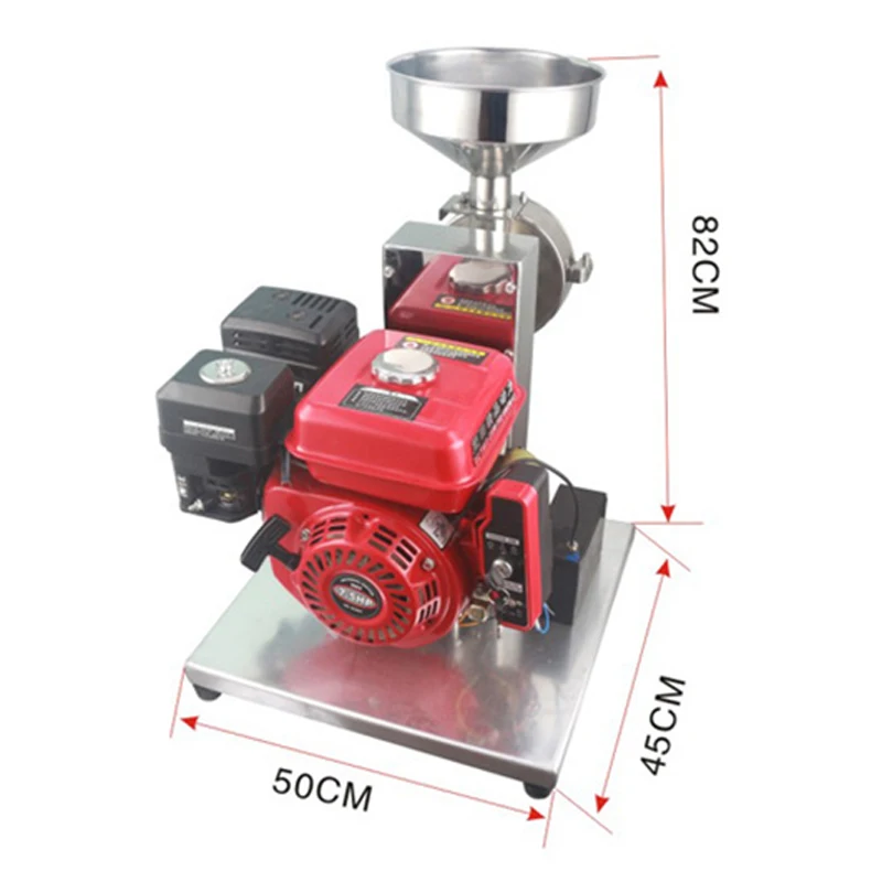 Коммерческая измельчитель бензинового двигателя из нержавеющей стали 20-50 кг/ч
