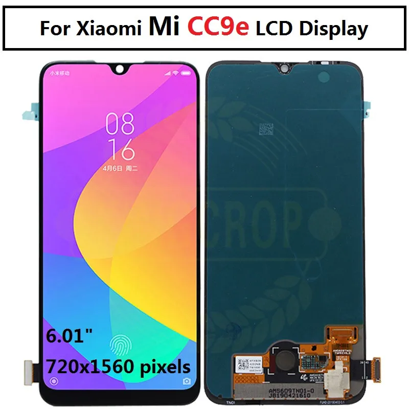 Для Xiaomi mi A3 lcd mi CC9 дисплей кодирующий преобразователь сенсорного экрана в сборе запасные части 6,0" для Xiao mi CC9e lcd