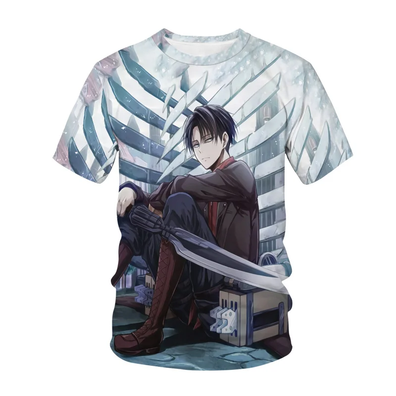 

Attack On Titan T-Shirt Anime 3D Printed Streetwear Men Women Fashion CrewNeck T Shirt Harajuku Cosplay Tees Tops Unisex Tshirts