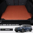 Напольный кожаный коврик для багажника, коврик для багажника, напольный ковер для грузового отделения BMW X5 G05 2019 2020 2021