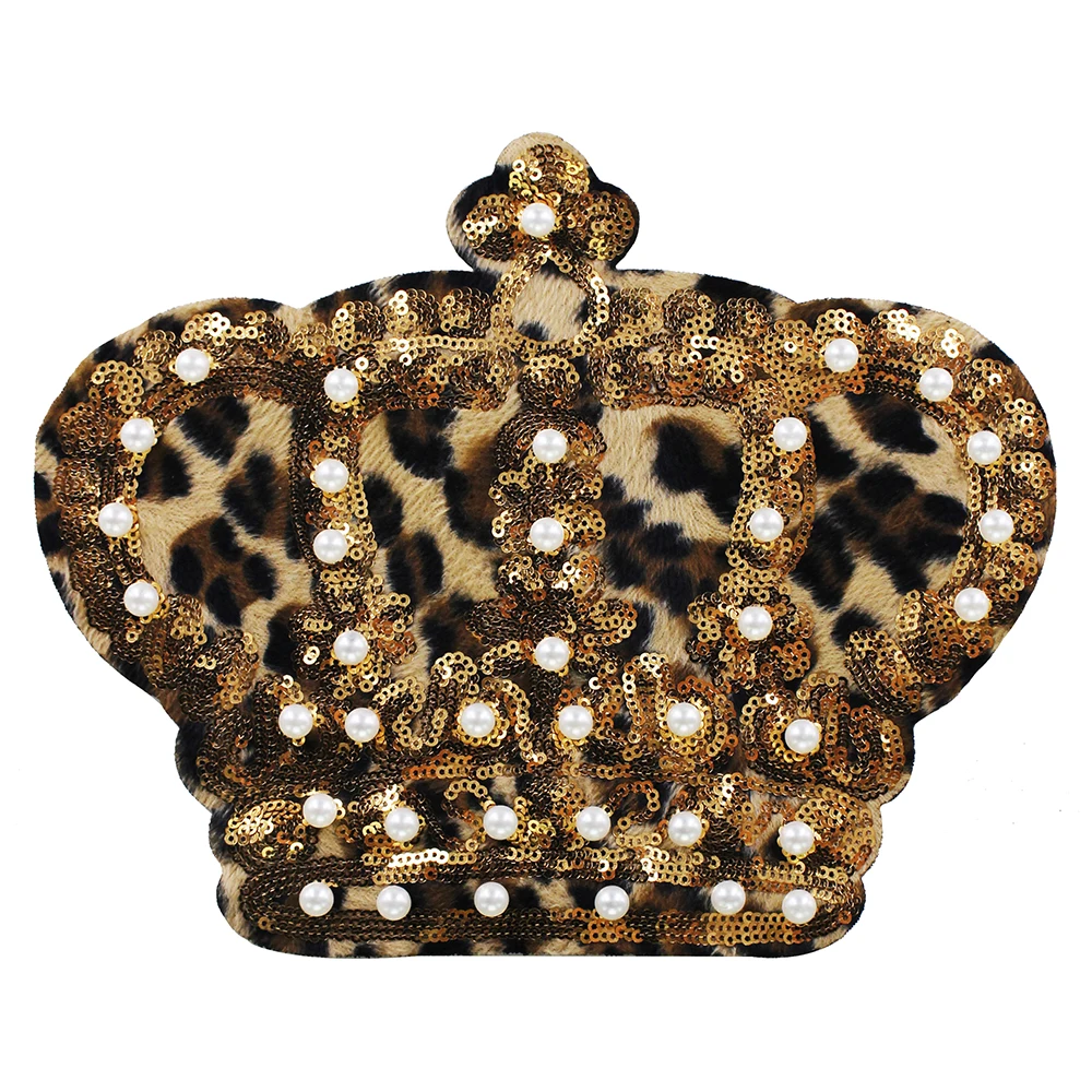 2 шт. вышивка с мехом сердечком блестками пчелиной короной жемчужными бусинами