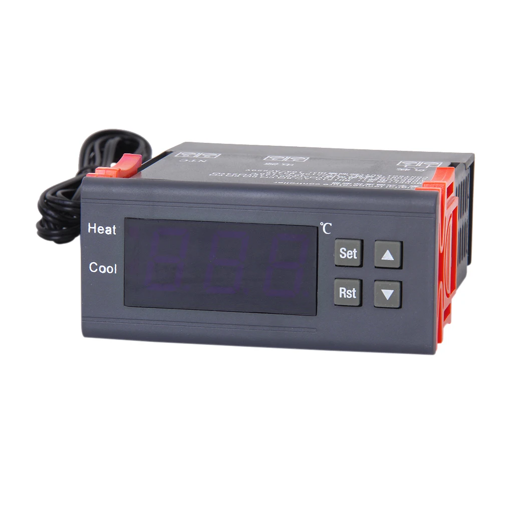 12V 10A цифровой термостат Температура контроллер W Сенсор 40 ~ 120 °C MH1210A|Термостаты и