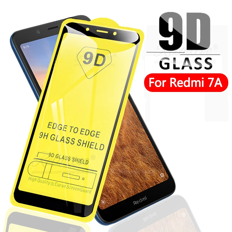 Закаленное стекло 9D с полным покрытием для Redmi 7a Защита экрана Xiaomi xiomi redmi redme 7 a