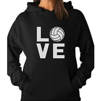 streetwear women hoodie love volleyball for volleyball fans women hoodies xxxl