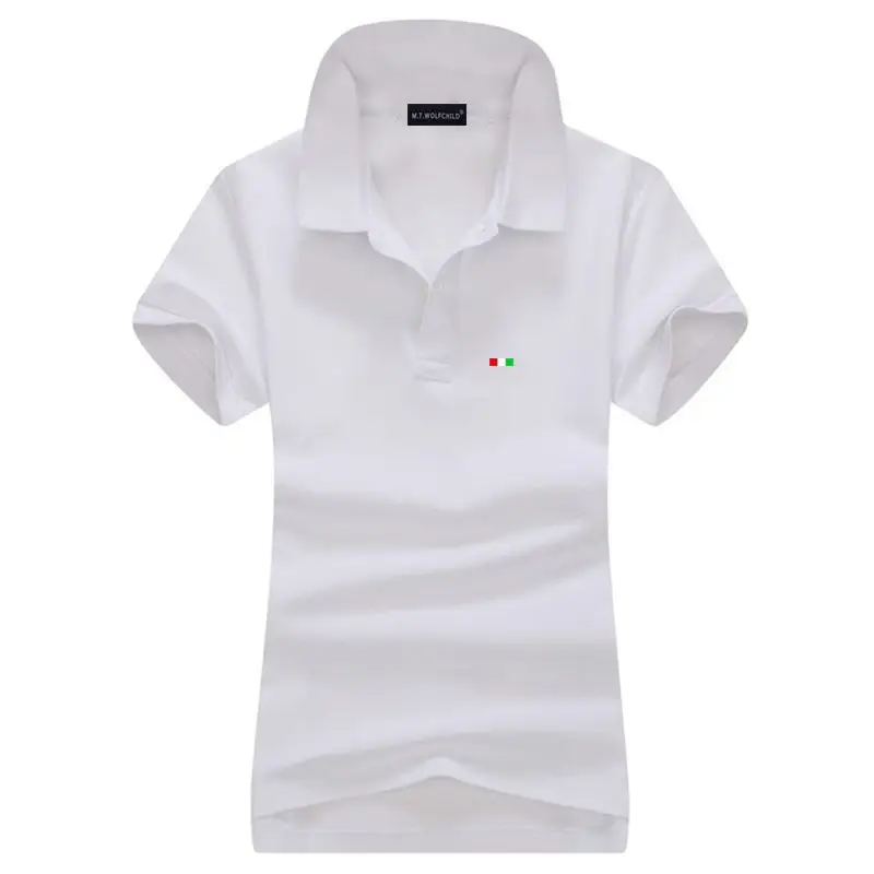 Женские футболки-поло с коротким рукавом повседневные облегающие топы из 100%