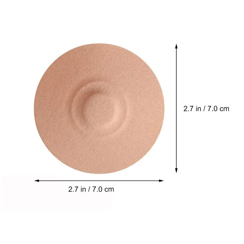 

3 Pairs Breathable Bra Inserts Invisible Bra Pads (White Black Complexion)