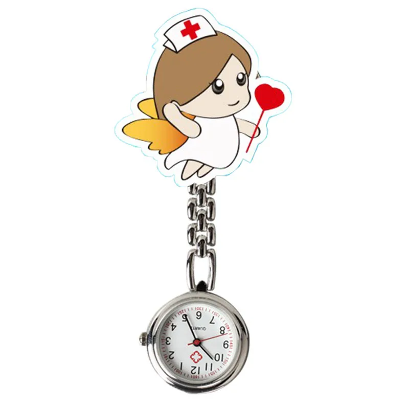 New Cute Harajuku Nurse Watch Women Chest Watch Trend Pocket Watch Hanging Watch Brooch Decor Quartz Часы images - 6