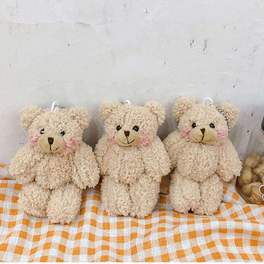 

NEW Cute Plush Bear Bunny Keychains Pendant Figure Doll Toys Students Women Bag Accessories Fun Creative Girls Kids Gift