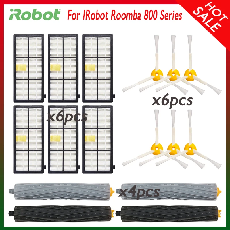 

Роликовая боковая щетка для фильтра, колесо для IRobot Roomba 800 серии 860 870 880 890 891 900 960
