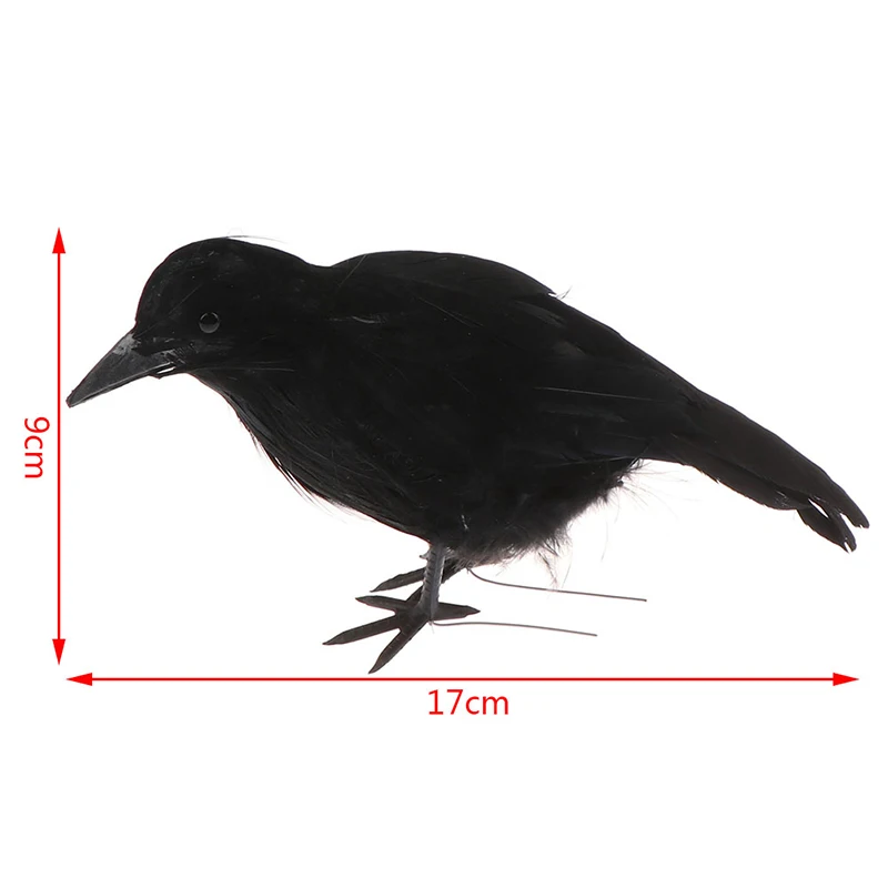 Хэллоуин Ворон поддельные птицы игрушки проп нарядное платье украшения реквизит