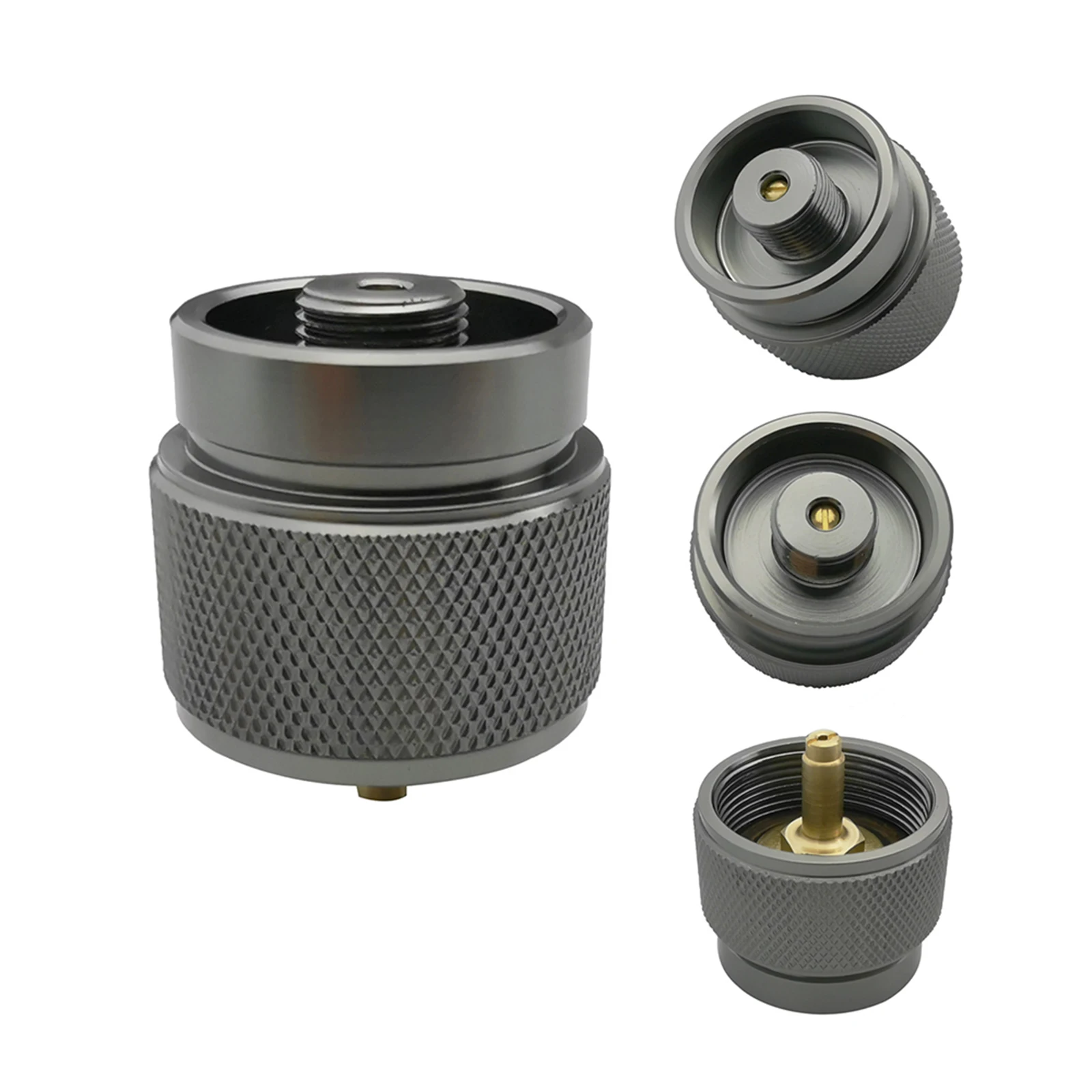 

Портативный адаптер для бензобака на пропане для кемпинга, адаптер для горелки на открытом воздухе, безопасный и экологически чистый, высок...