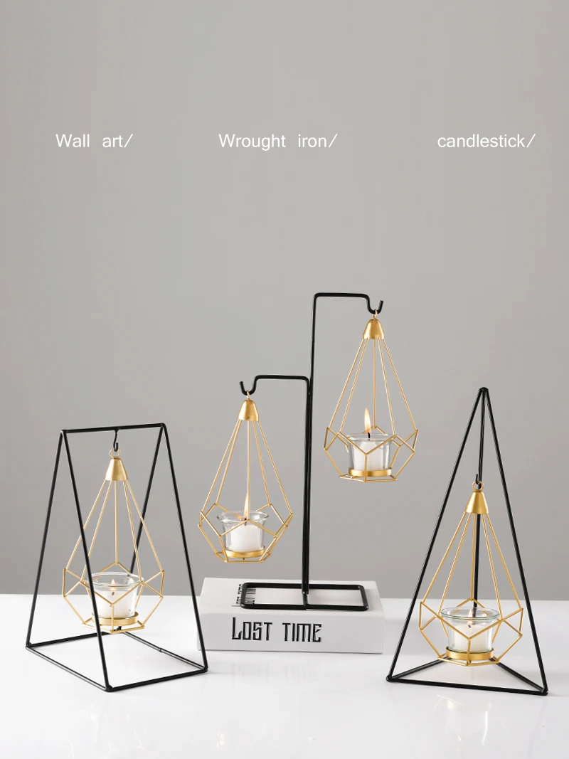 Креативный скандинавский декоративный подсвечник романтичный светильник