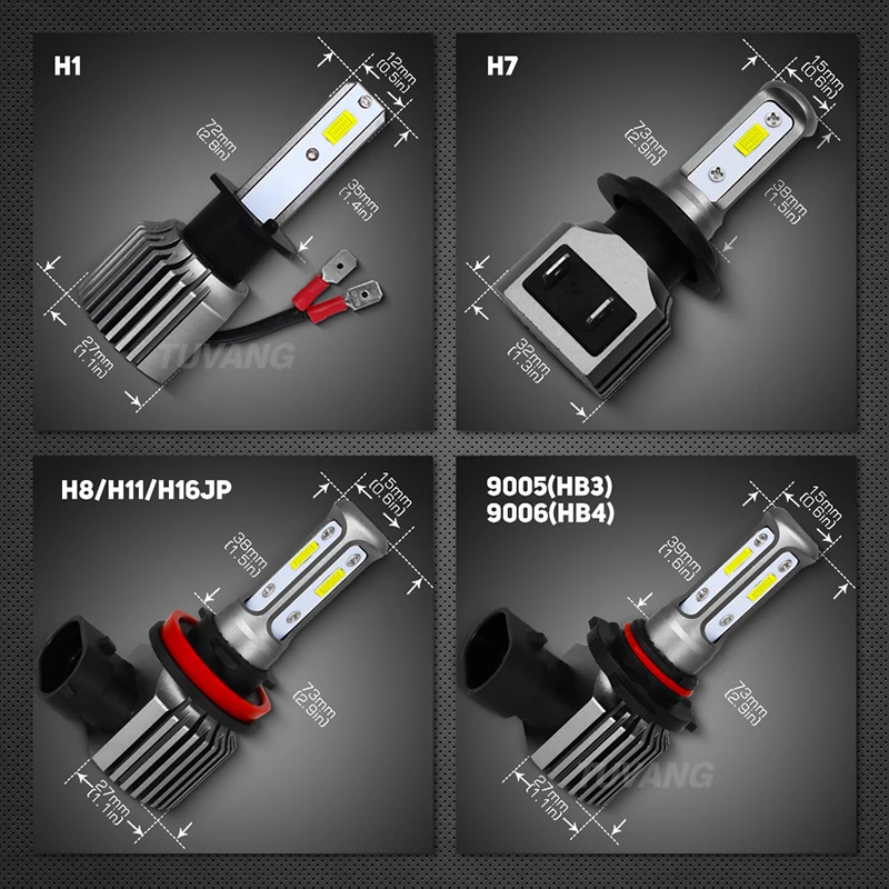 2x100 W H4 H7 Led H8 H11 9005 HB3 9006 HB4 H1 H27 881 880 3570 чип Canbus лампы Автомобильные светодиодные противотуманные фары дальнего света автомобиля светильник источник