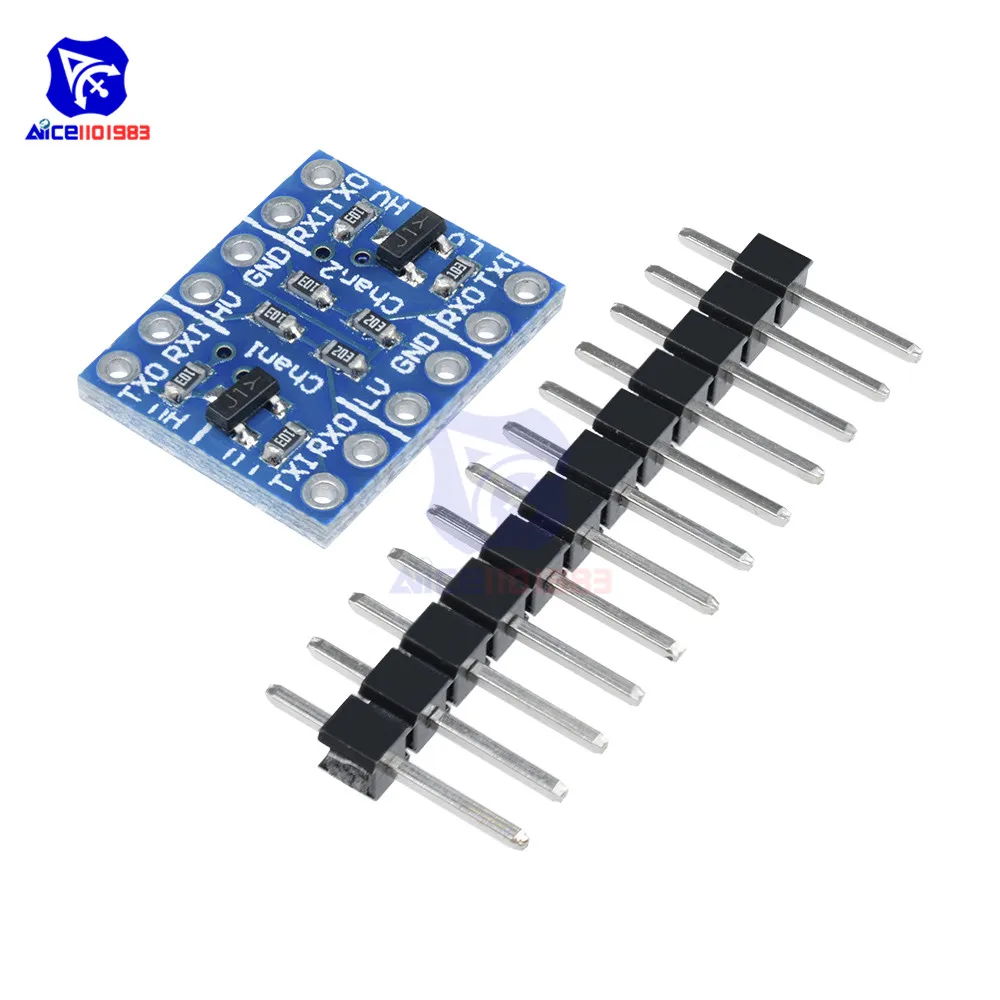 2 канальный модуль преобразователя логического уровня IIC I2C diymore 5 шт./лот