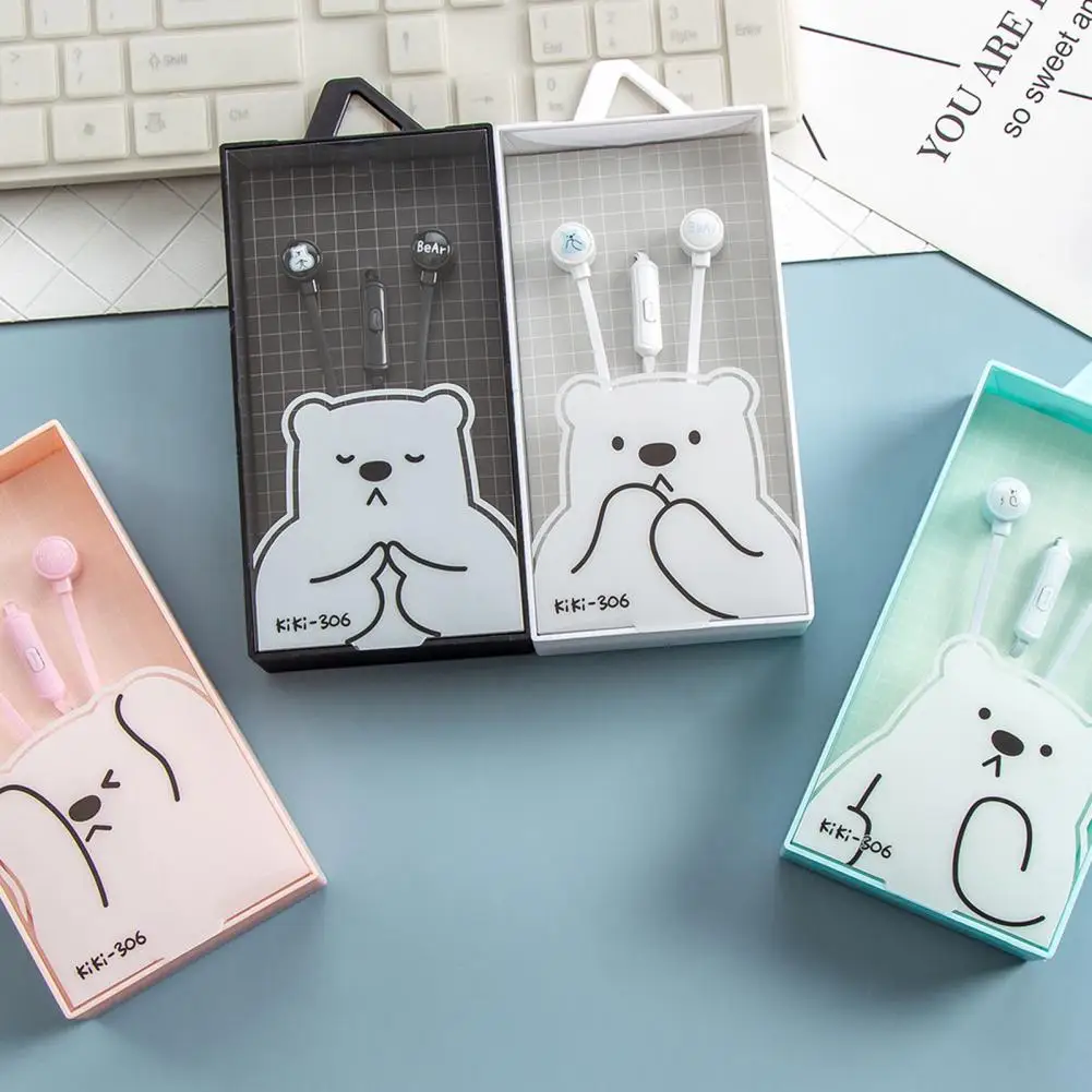 50% Off наушники мультфильм Шум снижение 3 5 мм Jack проводной In-ear спортивный наушник