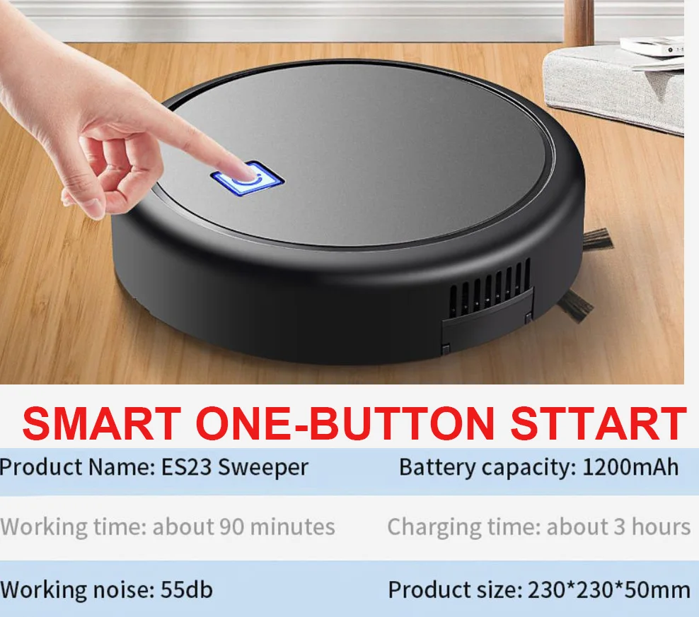 Автоматический беспроводной подметальный робот пылесос с usb зарядкой Вакуумный