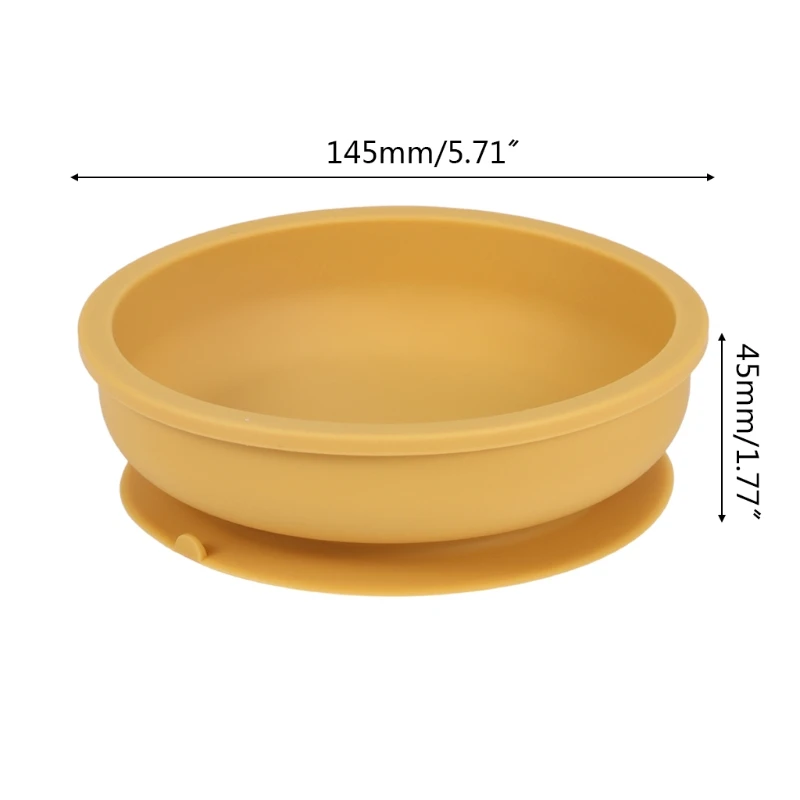 

Food Grade Silicone Baby Suction Bowl Waterproof Tableware Non-Slip Children Dinner Plate Infant Learning Feeding Dish