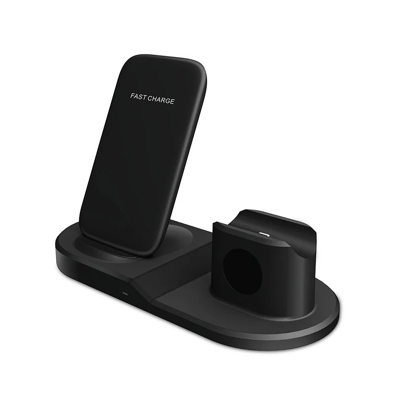 

Fast Wireless Charger 3 in 1 Qi Charging Dock Station For iPhone 12 11 Pro XS MAX XR X 8 Apple Watch SE 6 5 4 3 AirPods Pro