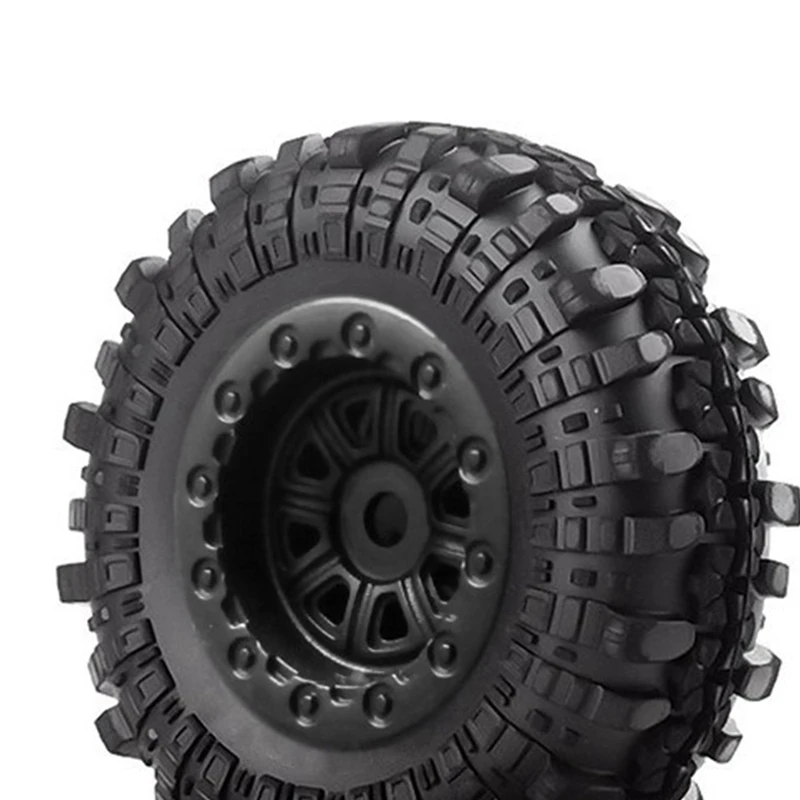 

4PCS 46X17mm Wheel Rims Tires Tyre Set for 1/24 RC Crawler Car Axial SCX24 90081 Upgrade Parts Accessories