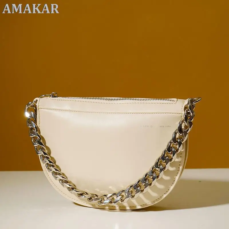 

Semicircle saddle bags handbags in Europe and the female chain contracted joker ins wind restoring ancient ways web celebrity